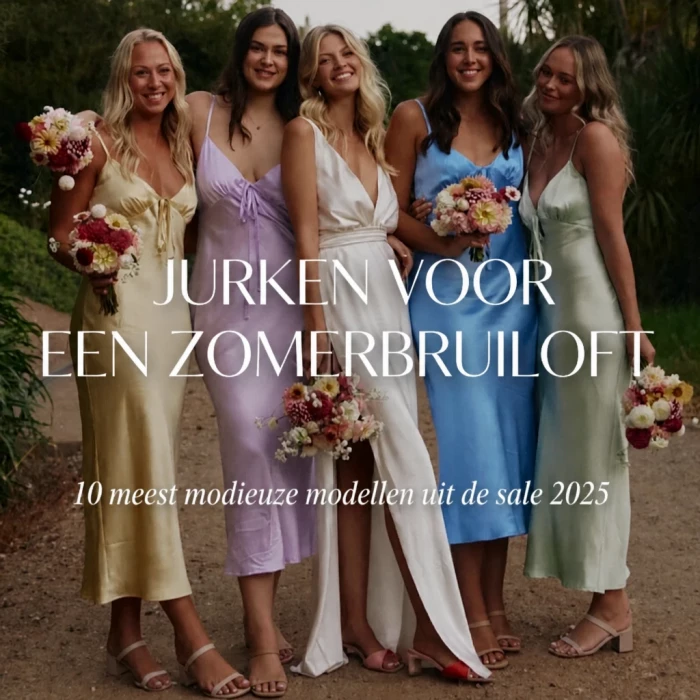 10 jurken voor een zomerse bruiloft alsof ze van de rode loper komen – allemaal in de SALE!