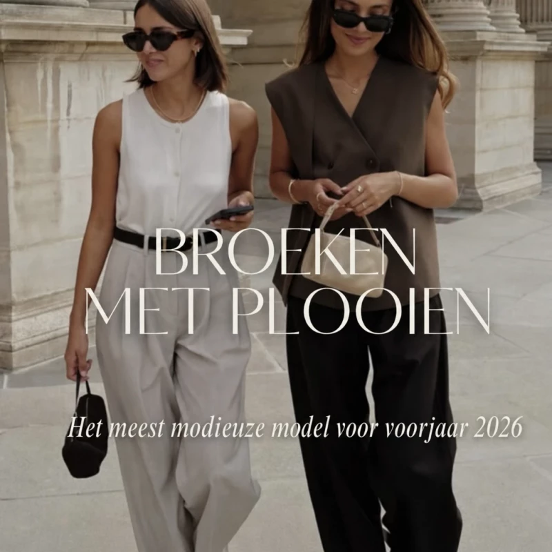 Plooibroek – het meest fashionable model voor lente 2026. Hoe draag je de wijde pijp?