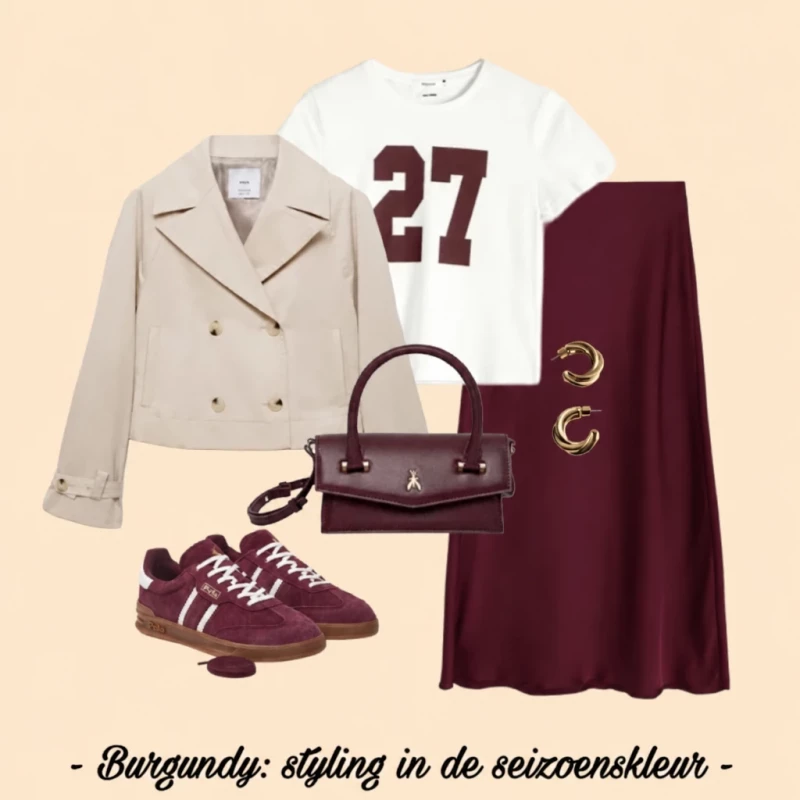 Styling met bordeaux in de hoofdrol – de perfecte look voor het najaar van 2024